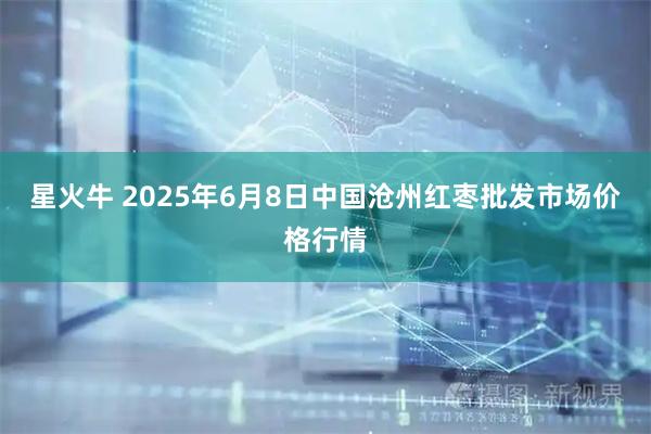 星火牛 2025年6月8日中国沧州红枣批发市场价格行情