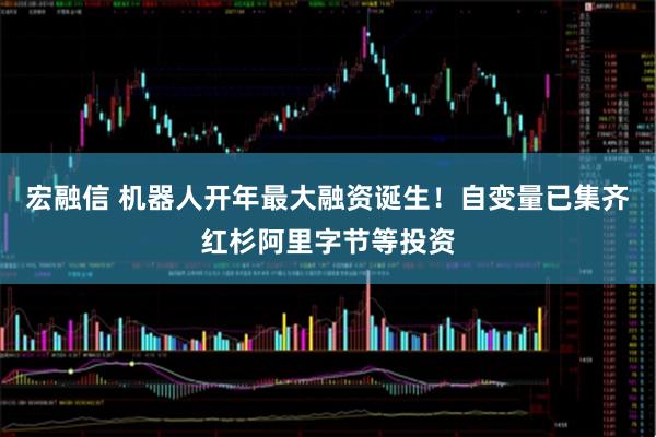 宏融信 机器人开年最大融资诞生！自变量已集齐红杉阿里字节等投资